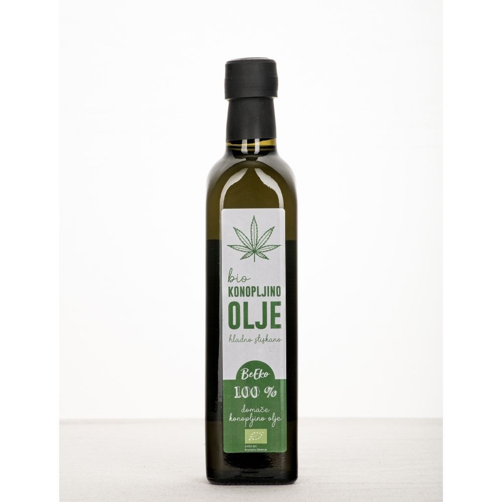 Bio konopljino olje hladno stiskano